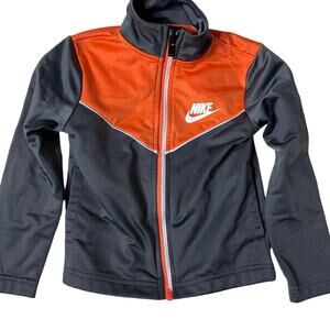 Nike unisex boy girl toddler size 2T
jacket gray orange nylon full zip swoosh
